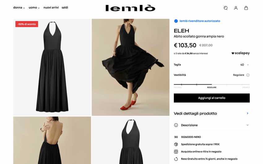 E-commerce Lemlò realizzato da One AM
